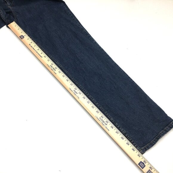 Woolrich Women's Jeans Classic Straight Leg Dark Wash size 12 length 31" - Picture 6 of 11